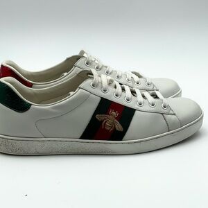 Gucci white ace sneakers size 11 men